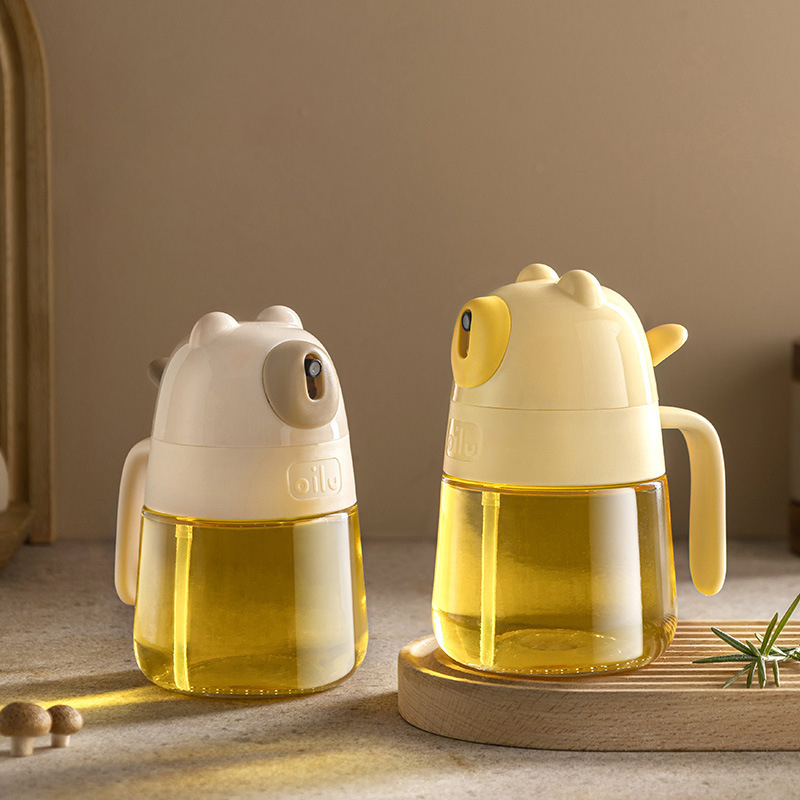 Kitchen Glass Baking Set - Basmalı Cam Yağ Sprey Şişesi Yağ