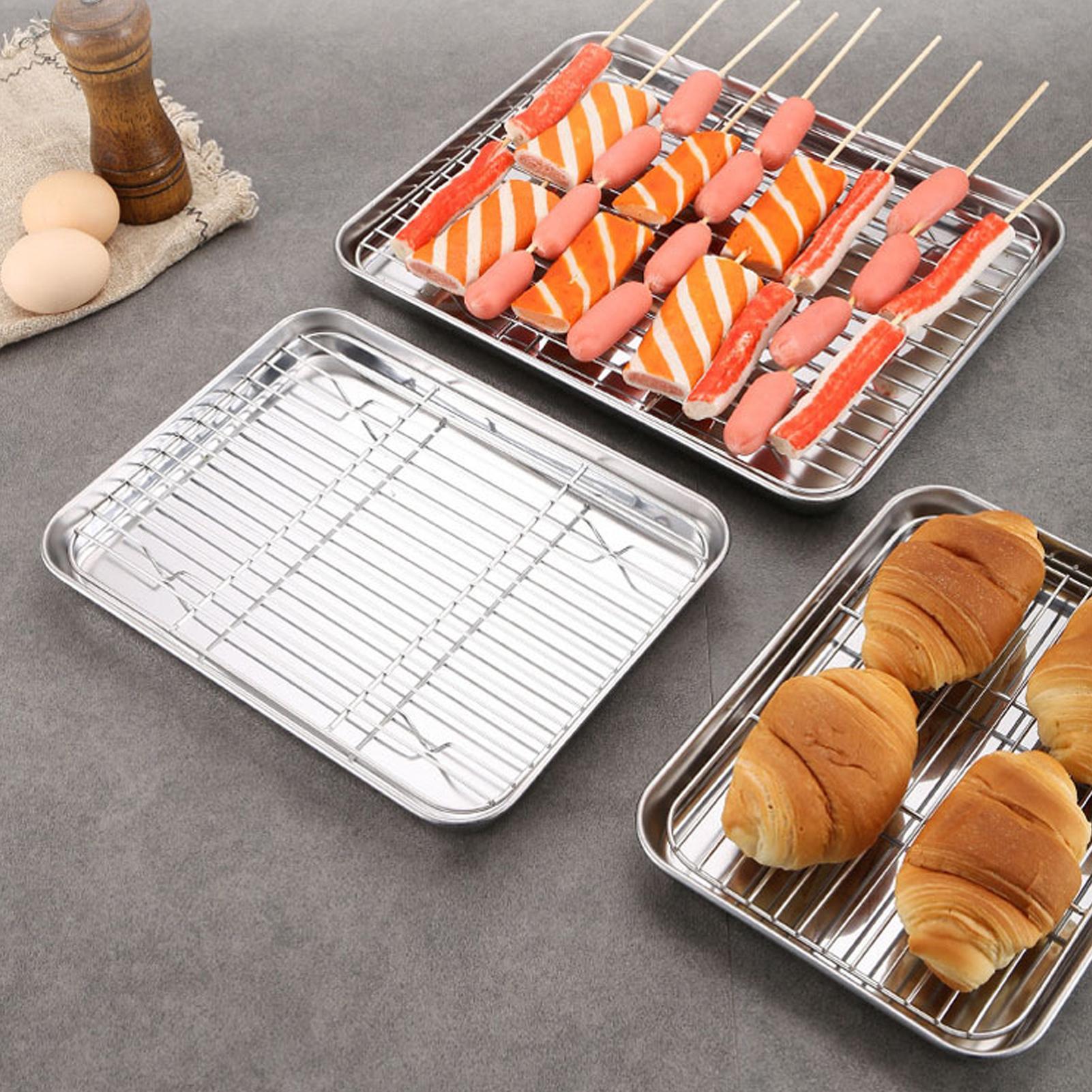 Kitchen Baking Cart - Çıkarılabilir Soğutma Raflı Pişirme Tepsisi Seti