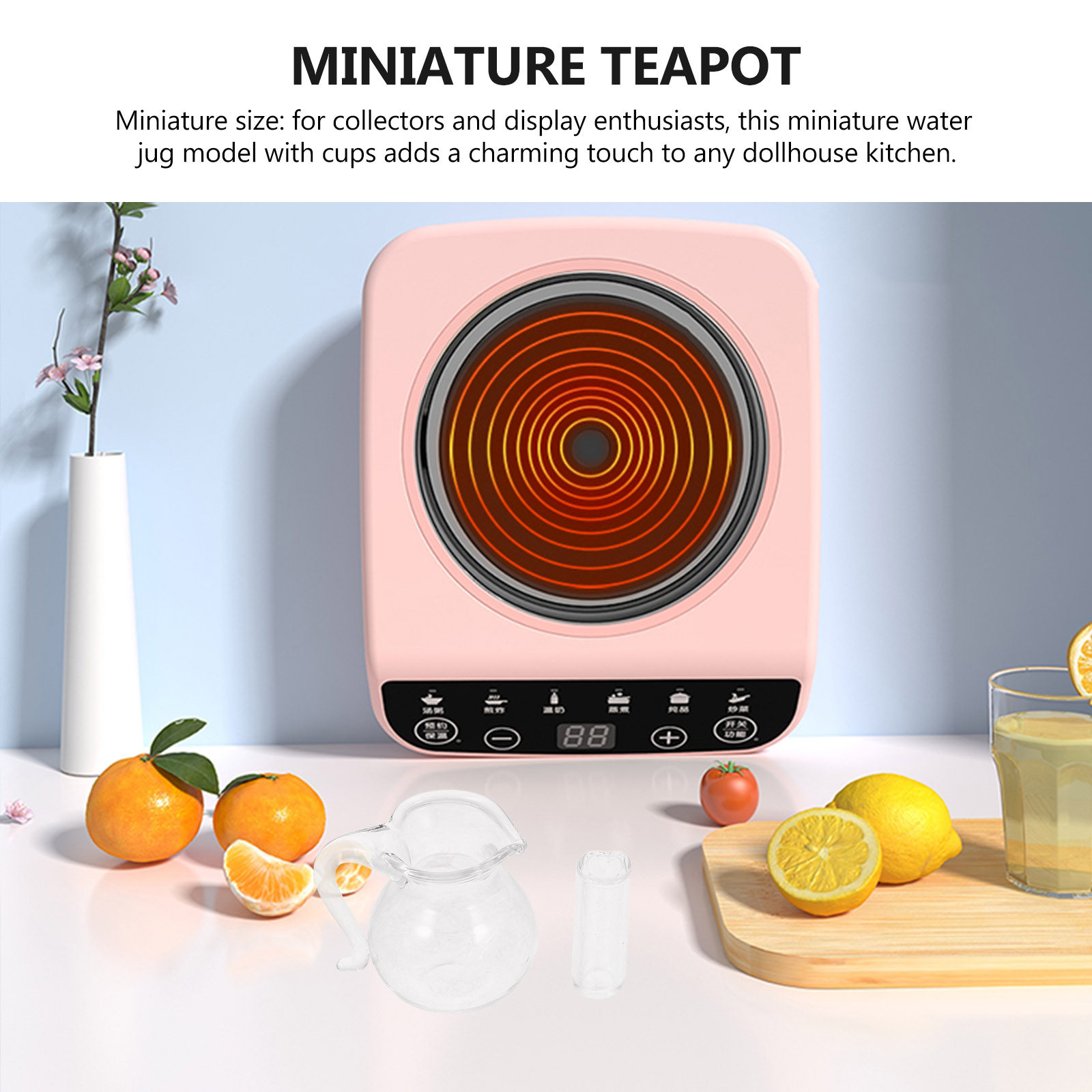 Kitchen Glass Baking Set - 1 takım mikro minyatür mutfak su