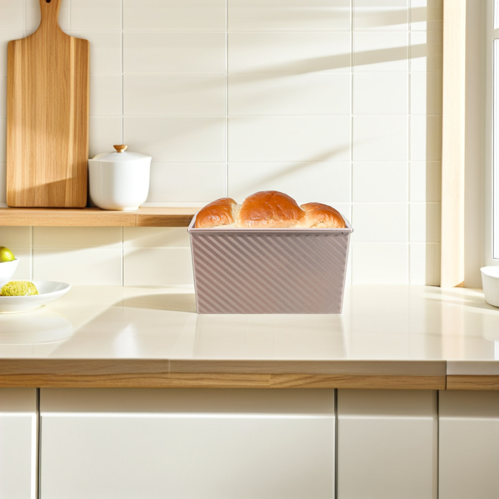 Kitchen Baking Supplies - Yapışmaz Dikdörtgen Tost Tavası Karbon Çelik