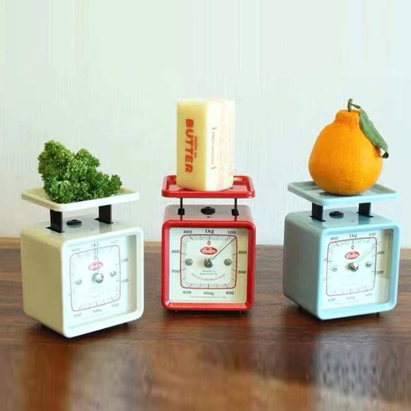 Baking (Kitchen Ingredient) - Vintage Metal Mini Mutfak Terazisi Hassas