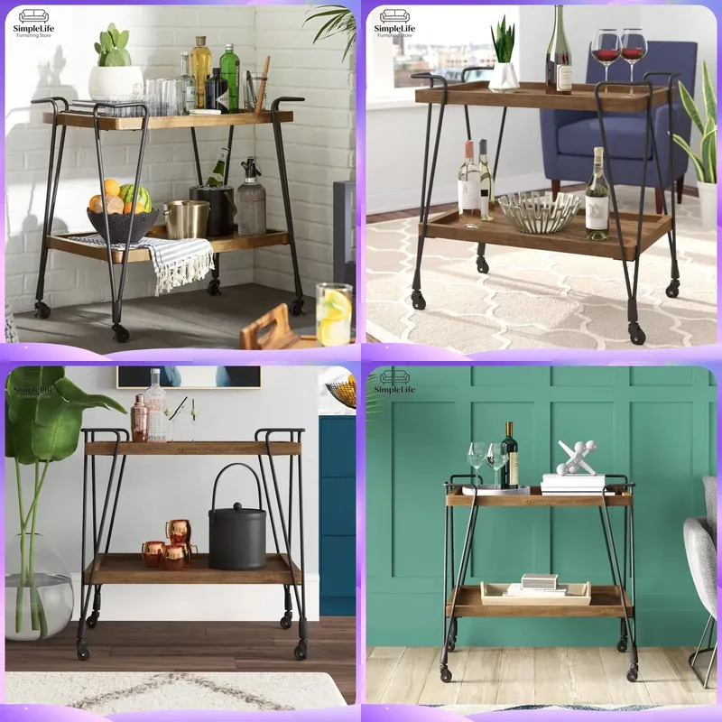 Kitchen Baking Cart - Tekerlekli Mutfak Arabası, Yemek Pişirme, Çay