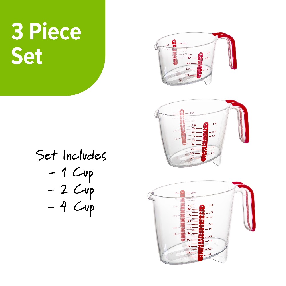 3 Parçalı Sıvı Ölçüm Kabı Seti - Kitchen Glass Baking Set incelemesi ve fiyatı