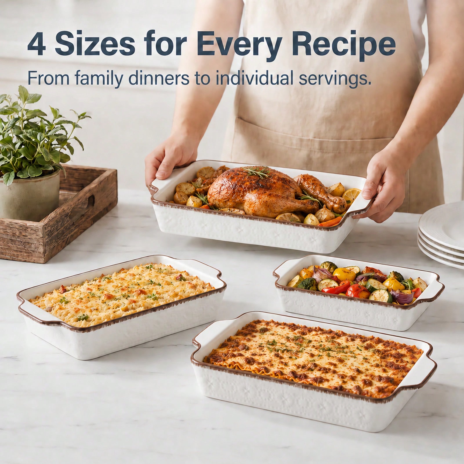 Fırın İçin Güveç Kapları Vinta - Kitchen Glass Baking Set incelemesi ve fiyatı