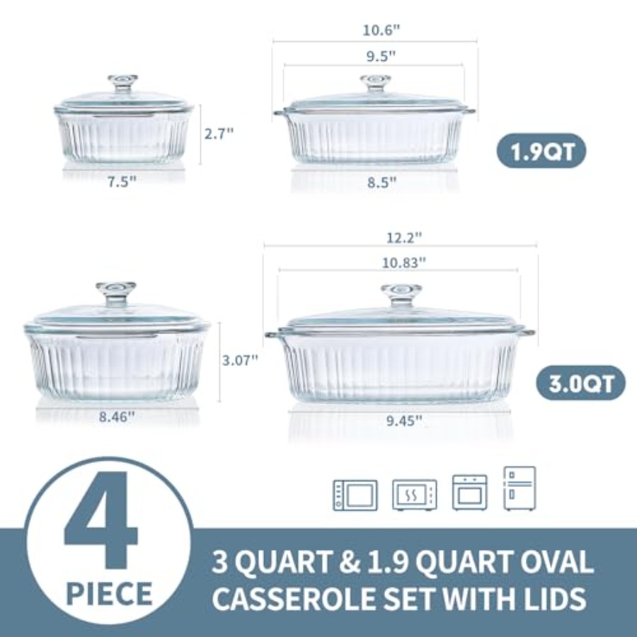 Mutfak kullanımı için fırın ka - Kitchen Glass Baking Set incelemesi ve fiyatı
