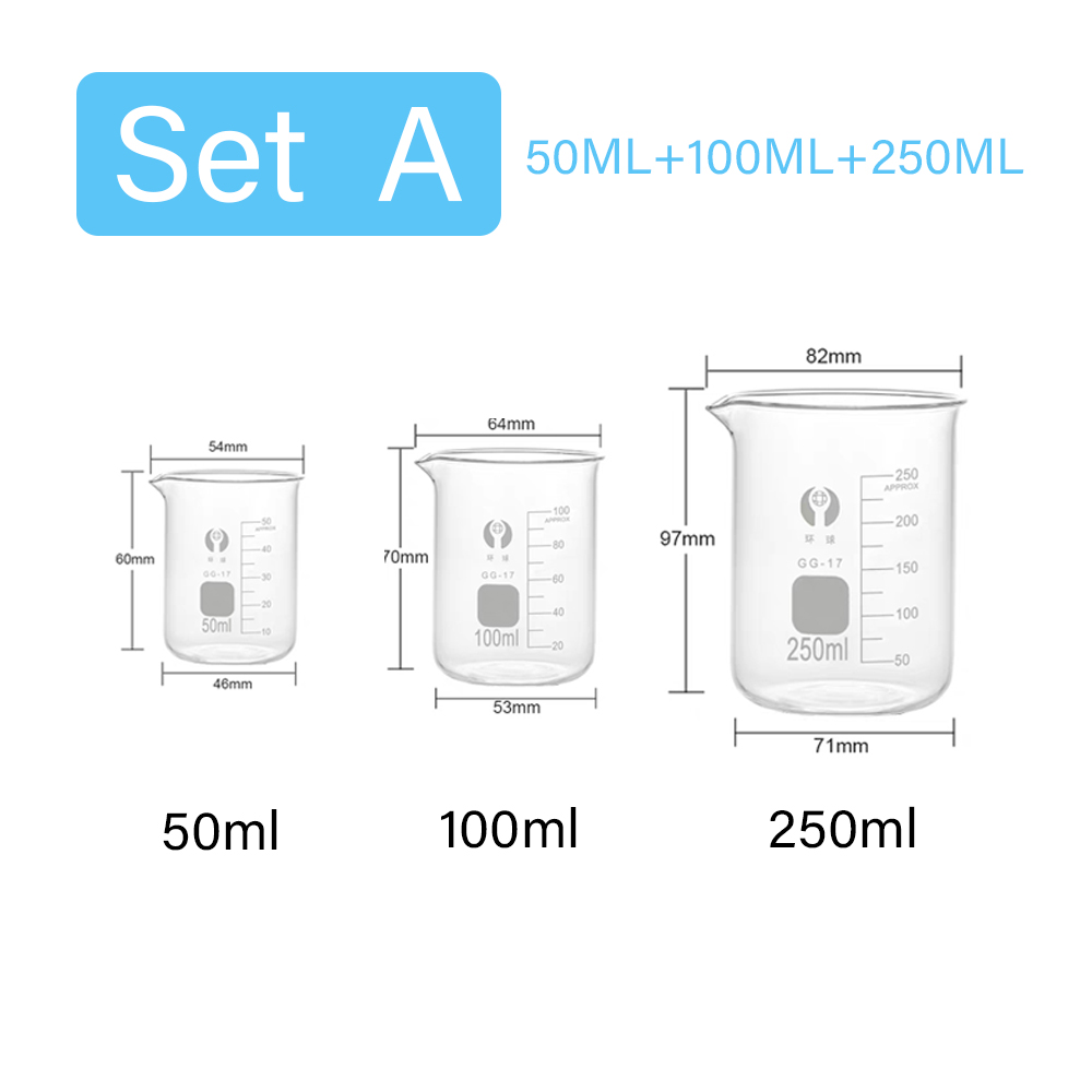 3 adet/takım cam ölçüm kabı se - Kitchen Glass Baking Set incelemesi ve fiyatı