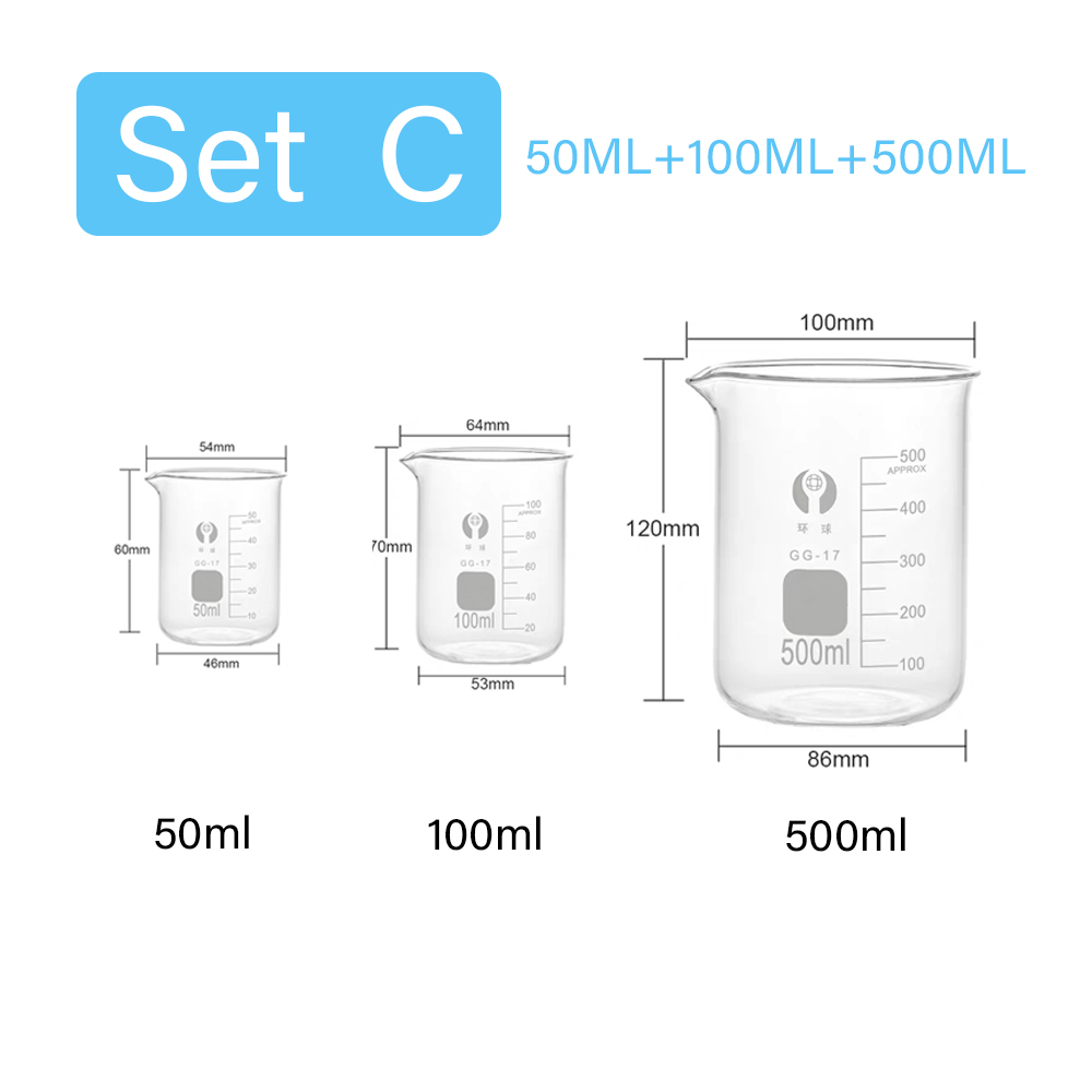 3 adet/takım cam ölçüm kabı se - Kitchen Glass Baking Set incelemesi ve fiyatı