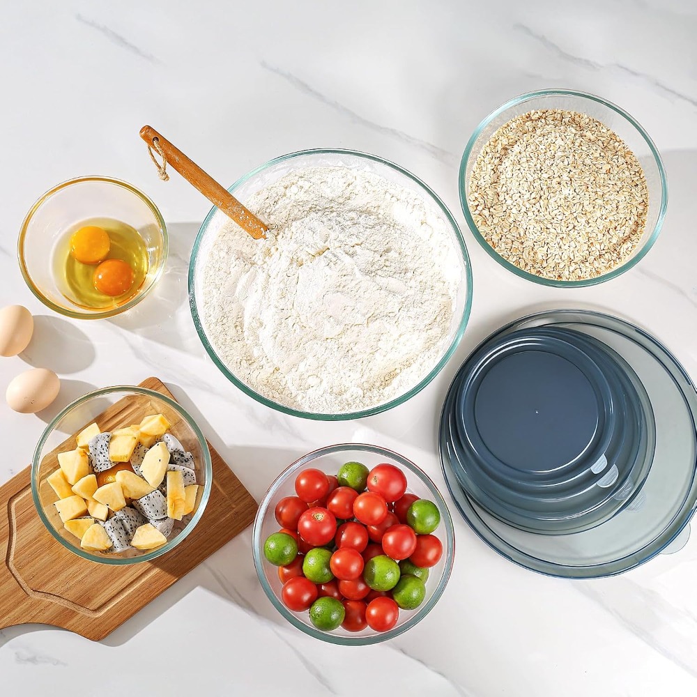 Kapaklı Cam Karıştırma Kaseler - Kitchen Glass Baking Set incelemesi ve fiyatı