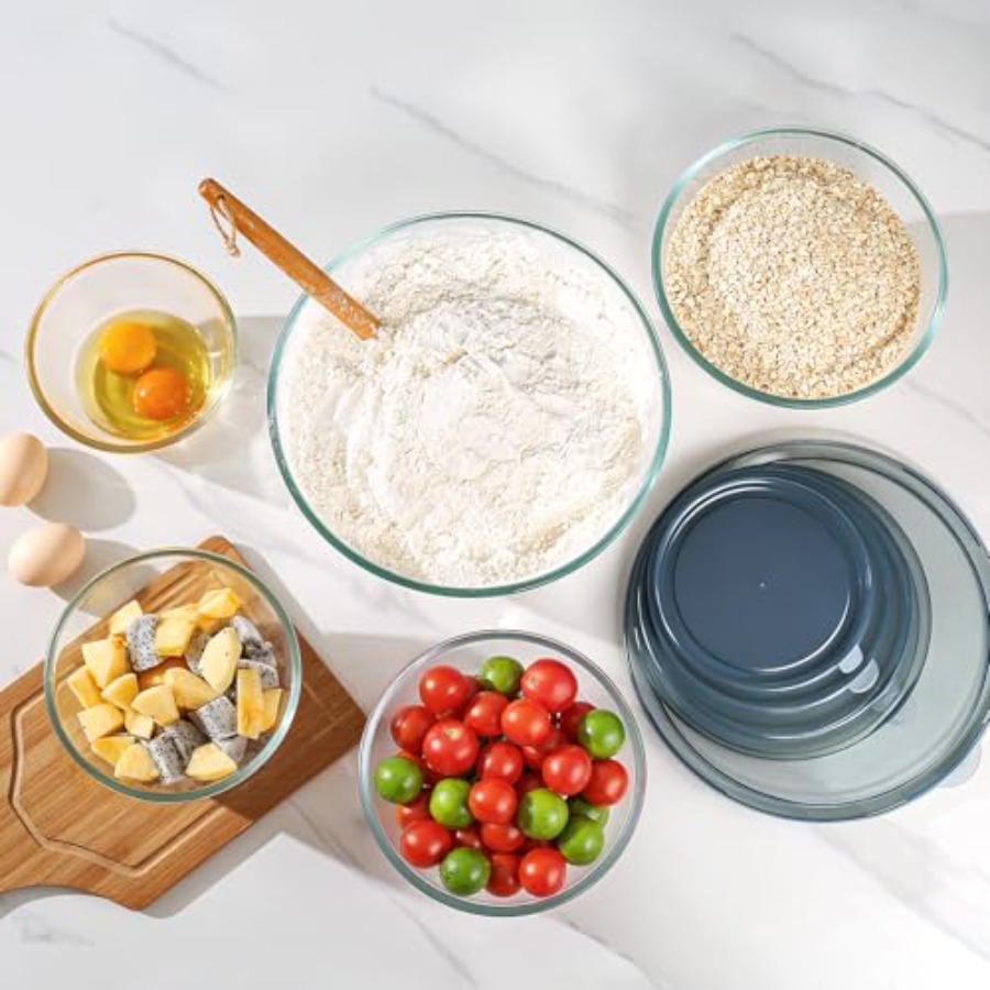 Kapaklı Cam Karıştırma Kaseler - Kitchen Glass Baking Set incelemesi ve fiyatı