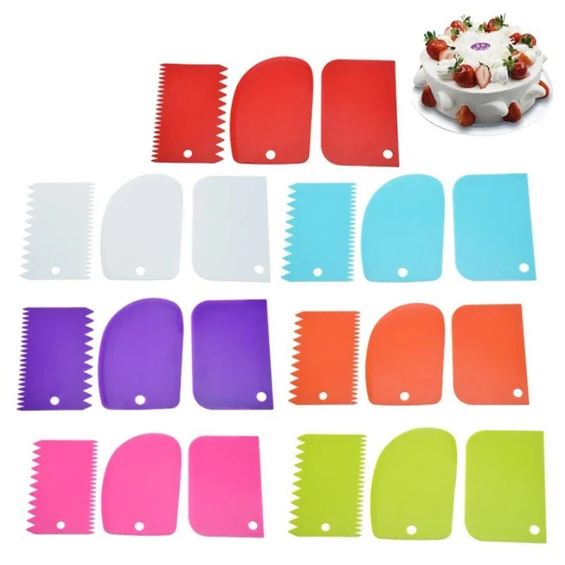 3 adet krem ​​sıyırıcı pürüzsü - Kitchen Tools For Baking incelemesi ve fiyatı