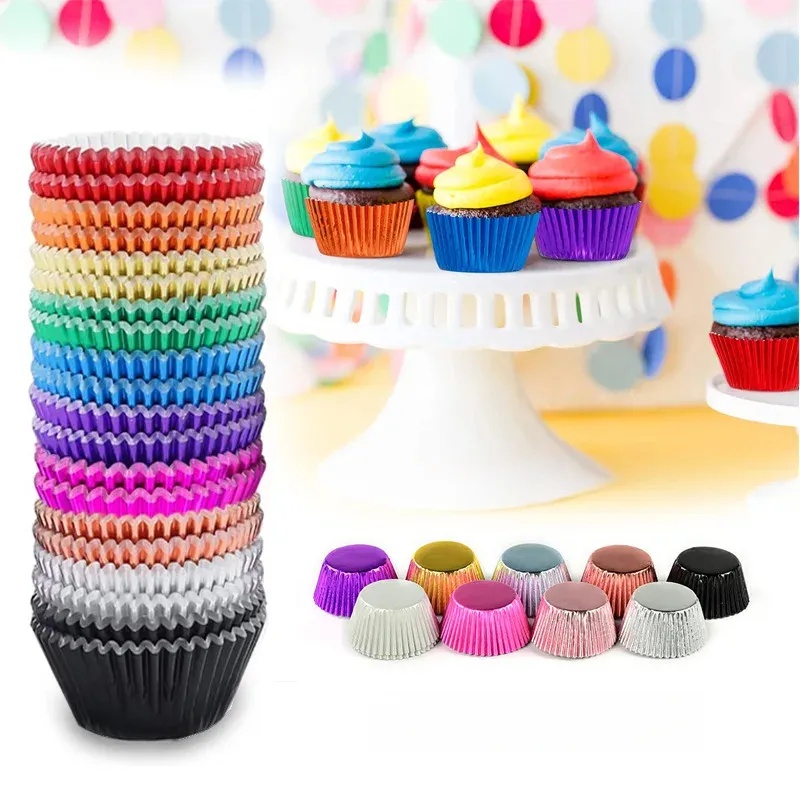 100 parçalı altın folyo kek ka - Kitchen Baking Supplies incelemesi ve fiyatı